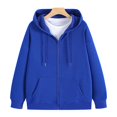 thumbnail image 6 of Zip Up Hoodie Women 2026 Long Sleeve Fall Winter Oversized Sweatshirts Zipper Oversized Cute Jackets with Pockets, 6 of 7