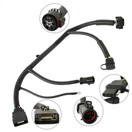 Trailer Tow Hitch Wiring Harness 7 Pins For 2005-08 Ford F150 5L3Z13A576BA