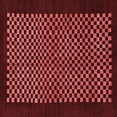 thumbnail image 1 of Ahgly Company Indoor Square Checkered Red Modern Area Rugs, 8' Square, 1 of 4