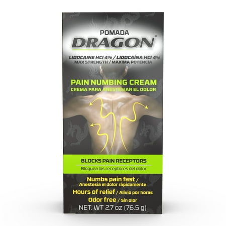 Dragon Lidocaine Pain Relief Over-the-Counter Cream, 2 oz