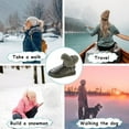 thumbnail image 6 of Womens Winter Snow Boots Warm Comfortable Fur Lined Waterproof Mid-Calf Ankle Boots Outdoor Non-slip Short Boots, 6 of 7