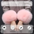 thumbnail image 3 of Winter Women Fuzzy Arm Warmers Girls Faux Fur Short Wrist Cuffs Fluffy Soft Wrist Cover Ankle Warmer, 3 of 6