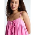thumbnail image 5 of Free Assembly Women's and Women's Plus Cotton Pintuck Mini Dress, Sizes XS-4X, 5 of 6