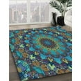 thumbnail image 2 of Ahgly Company Indoor Rectangle Patterned Black Eel Black Area Rugs, 6' x 9', 2 of 6