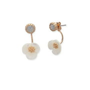 Mother-Of-Pearl Flower Drop Earrings