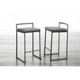 thumbnail image 2 of LumiSource Fuji Stacker 26" Fixed-Height Counter Stool - Set of 3, 2 of 5