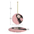 thumbnail image 4 of Kamado Nezuko Christmas Ceramic Round Ornaments Print Decorative Hanging Ornaments For Xmas Tree Holiday Party Decoration 1 Pcs, 4 of 9