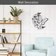 thumbnail image 3 of Arte de pared de metal, decoración de pared de metal negro con pared moderna de mariposa, 3 of 5