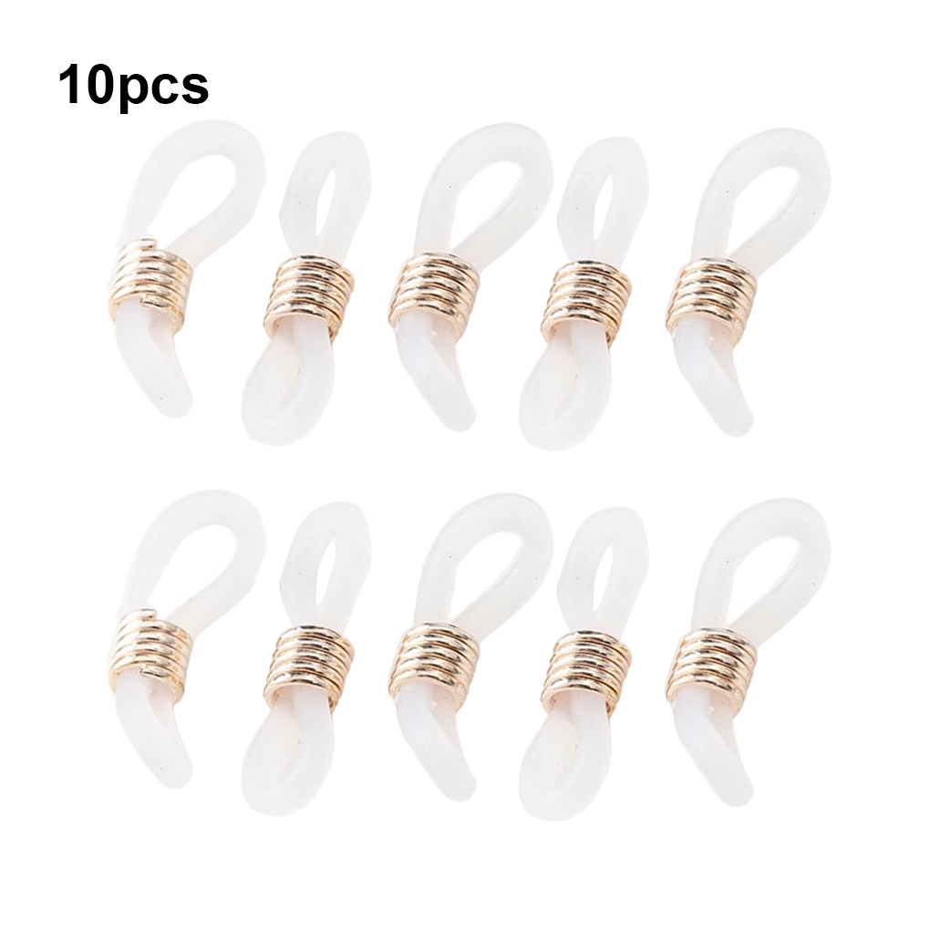 Toma 10 Pcs Eyeglass Chain Ends Corrosion-resistant Effective Connecting  Anti-slip Reliable Spectacles Retainer Glasses Strap Holder White K Black 