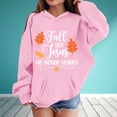 thumbnail image 2 of RMGVDSD Girls Hoodies Sweatshirts Fall Winter Pullover Letter Print Hooded Sweatshirt Long Sleeve Casual Tops for Kids Fashion Hoodie Kids Sweatshirt 4-5 Years, 2 of 4