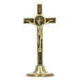 thumbnail image 1 of Crucifix Wall Cross, Catholic Cross Standing Zinc Alloy Metal Removable Base Hand Made  For Table Copper Color,Silver, 1 of 8
