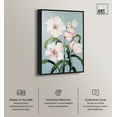 thumbnail image 2 of Hope Florals Beach Life Inspired Pastel Color Canvas Wall Art by Art Remedy, Black Floater Frame, 10"x15", 2 of 7