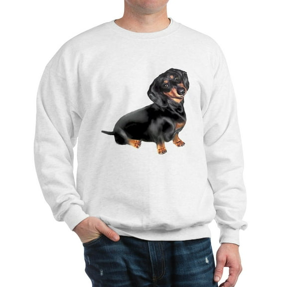 CafePress - Black Tan Dachshund Sweatshirt - Crew Neck Sweatshirt