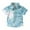 Blue, variant on UQJfacai Kids' Fashion Tie-Dye Button Down Shirts Casual Gradient Short Sleeve Collared Shirt with Pocket for Boys & Girls (Ages 2-15 Years)
