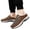 Brown, variant on Large-Sized Men's Lightweight Canvas Shoes - Soft and Comfortable Casual Shoes,Men's Slip-on Sneakers Loafers