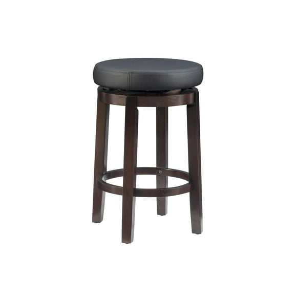 Tabouret de comptoir noir Alma