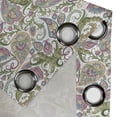 thumbnail image 4 of Ambesonne Vintage Grommet Curtain, Persian Pickles Ornate, 50" x 84", Pale Brown Mauve and Green, 4 of 6