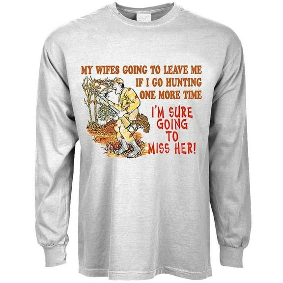 Funny Deer Hunting Gifts T-shirt Long Sleeve Mens
