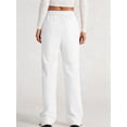 thumbnail image 6 of Womens High Waist Button Stretchy Pants Straight Leg Office Dress Pant Casual Trousers with Pocket White 5XL, 6 of 7