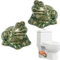 thumbnail image 2 of Under 10 Bathroom Products Frog Toilet Cover Ceramic Toilet Cover Decorative Toilet Cover Frog Fish and Turtle Ceramic Toilet Cover Cute Toilet Cover Decorative Bathroom Animals, 2 of 7