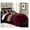Burgundy/Coffee/Brown, variant on Loft 8-Piece Luxury Striped Comforter Set (King, Navy/Gray/Blue)