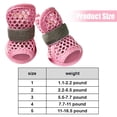 thumbnail image 3 of Dog Shoes for Hot Pavement, Breathable Mesh Summer Dog Boots, Non-Slip Paw Protector for Small Medium Dogs, Beach Walking, Pink, 3 of 7