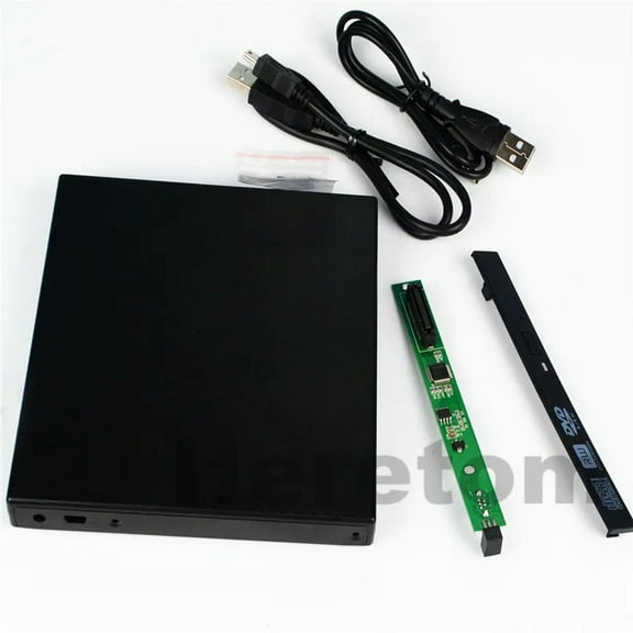 FOR 12.7mm USB 2.0 External DVD/CD-ROM Case IDE PATA to SATA Optical Disk Drive Enclosure For Laptop PC