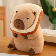 Capybara Plush Toy Simulation Capibara Cosplay Unicorn Dinosaur Dress Boba Bread Fruit Food Decor Birds Bubble Stuffed Animals about 40cm bread capybara