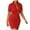 Red, variant on jovati One Shoulder Dresses for Women Women Sexy Solid Hip Wrap Bandage Turn-Down Collar Buttons Short Sleeve Dresses with Pocket Sexy Summer Dresses for Women Short Sleeve Dresses for Women