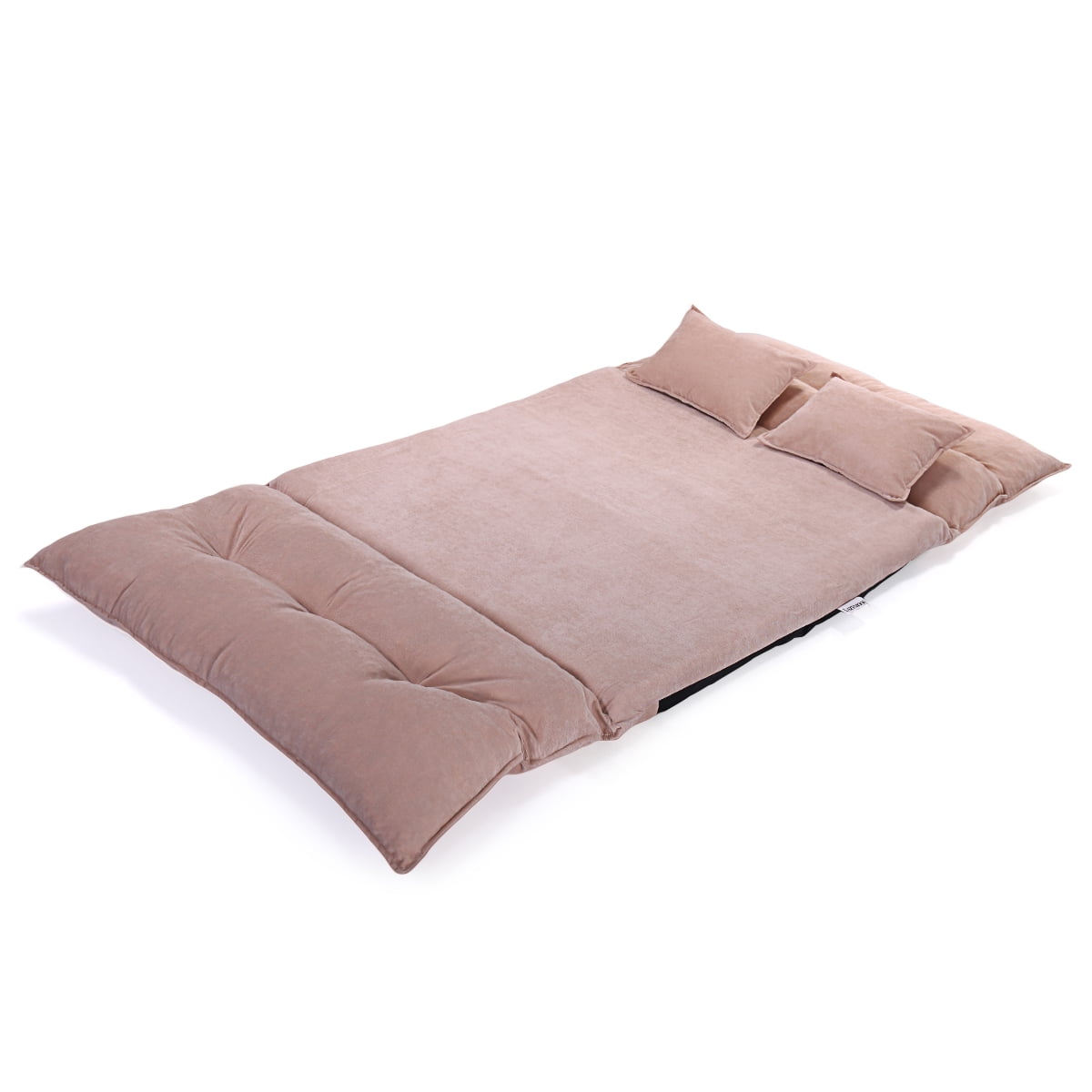Kepooman Folding Floor Sofa Bed with Pillows, Corduroy Lazy Lounge Couch Chair - Pink Kepooman Folding Floor Sofa Bed with Pillows, Corduroy Lazy Lounge Couch Chair - Pink