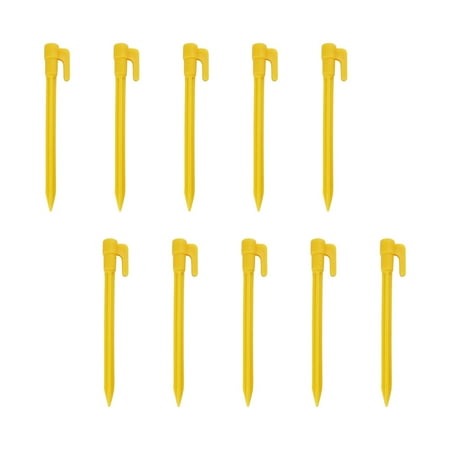 Camping Pegs Tent Pegs Camping Tent Fixed Pegs Durable Ultralight Beach Spikes Tent Stakes Tent Nails for Tarps Trip Yard Backpacking Canopy Yellow