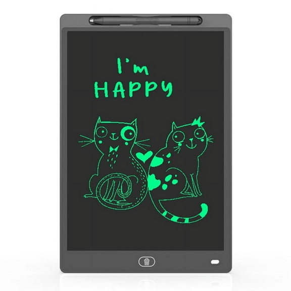 12 Inch LCD Drawing Board Suitable for Children'S Toys, Painting, Electronic Writing Board, Boy Children (Monochrome) D