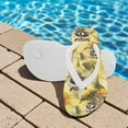 thumbnail image 3 of FUIALDOLG Boys' Beach Sandal Cute Raccoon Sunflower Print Trendy Slip-on Flip-Flop Sandals for Swim Pool Size 10, 3 of 7