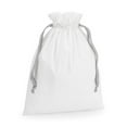 thumbnail image 1 of Westford Mill Ribbon Cotton Drawstring Gift Bag, 1 of 1