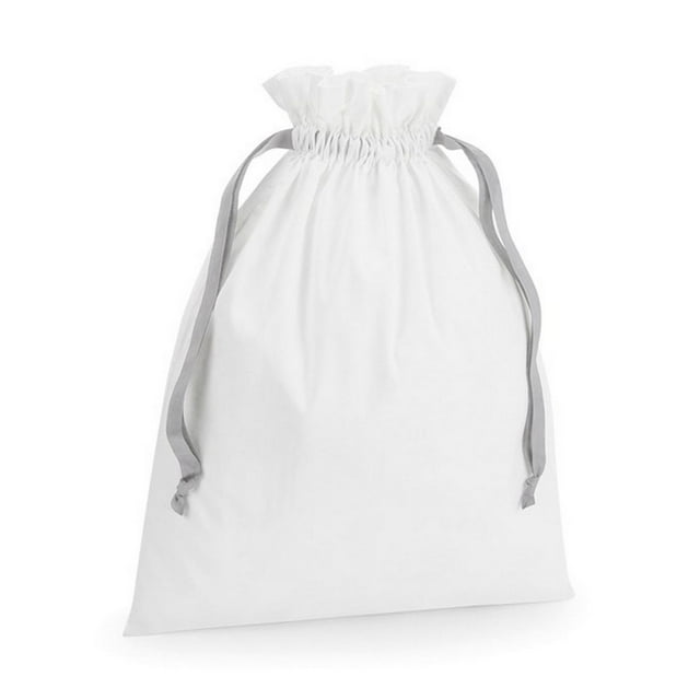 Westford Mill Ribbon Cotton Drawstring Gift Bag