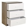 thumbnail image 4 of Comoda Cajonera Houzer 3 Cajones Tela Estructura Acero MDF, 4 of 5