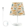thumbnail image 2 of Shells Starfish Seaweed Desk Lamp LED Table Nightstand Lamps with 3 Color Temperatures for Home Bedroom Living Room Decor 6x11, 2 of 8