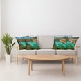 thumbnail image 4 of Ambesonne Nature Throw Pillow Cover 4 Pack, Yacht on Sea Scenic View, 18", Green Aqua Blue, 4 of 6