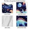 thumbnail image 4 of luoweisi Men's Beach Shorts Quick Dry Swim Trunks with Mesh Lining Cartoon Dinosaur 2XL, 4 of 5