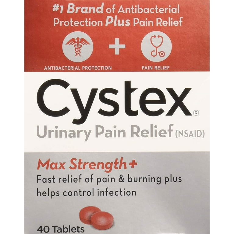 Urinary Pain Relief Tablets - UTI Bacteria Control - Cystex