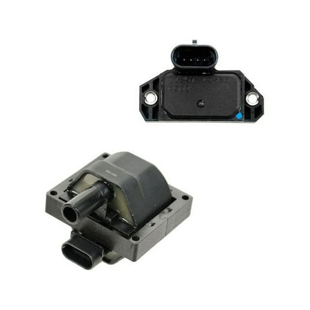 Ignition Coil and Control Module Kit 2 Piece - Compatible with 1996 - 2000 GMC C2500 1997 1998 1999