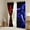 Red And Blue, variant on Gaming 30%-50% Blackout Curtains,Gamer Curtains & Drapes Cool Video Game Black Window Curtains,3D Gaming Geometric Polyester Curtains(Blue Green Black,38"Wx45"L)