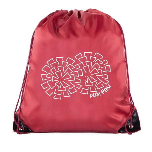Mato & Hash Cheer Bags, Pom Pom and Cheerleader drawstring Backpacks
