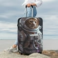thumbnail image 7 of Zufioo Cat Astronaut In Space Print Luggage Case Protective Cover, Zippered Anti-scratch Luggage Case Cover, Suitable for Travel, Business, Unisex-X-Large, 7 of 7
