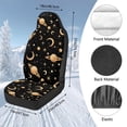thumbnail image 7 of Uorisanigo Car Seat Covers Automotive Interior Front Seats Only Accessories Moon and Sun Auto Bucket Seat Covers Universal Fit Cars Trucks and SUV, Coral Velvet Cloth, 7 of 7