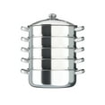 thumbnail image 7 of ChicHomey Vegetable And Rice Steamer, Stainless Steel 5 Tier Steamer Momo Maker, Modak, Pasta, Salad Steamer with Lid for Induction Cookers Electric Furnaces Gas Stoves, 12in, 7 of 7