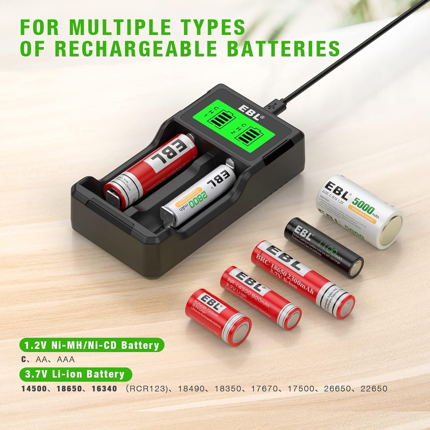 EBL Universal Battery Charger For Lithium Ion And Seychelles - View #7