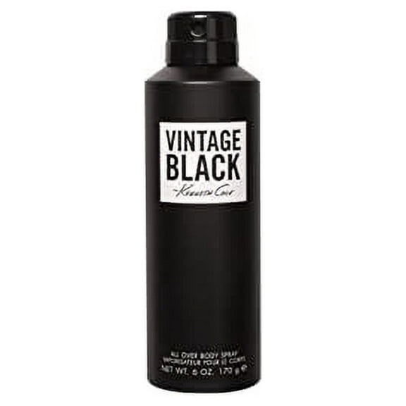 Kenneth Cole Vintage Black Body Spray for Men, 6.0 Fl. Oz.
