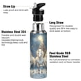 thumbnail image 3 of ALAZA Horse in Winter Water Bottle Insulated Flask Stainless Steel Straw Lid 20 oz, 3 of 6