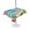 Sky Blue, variant on Outdoor Tablecloth with Umbrella Hole for Patio/Picnic/Party/Camping, Pink Flamingos Waterproof Table Cloth Rectangle Table Cover Washable, Summer Tropical Flowers Cactus Wooden (60"x 102")